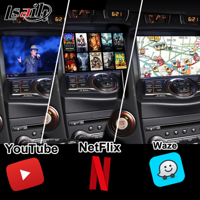 HDMI 8G اندروید رابط چند رسانه ای با CarPlay ، YouTube ، Google Play ، NetFlix برای نیسان گشت 370Z Quest ، اندروید 13