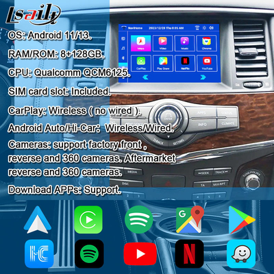 Lsailt 8G ماژول اطلاعات و سرگرمی هوشمند برای نیسان آرمادا گشت پشتیبانی پشت سر صفحه نمایش ، CarPlay بی سیم ، NetFlix