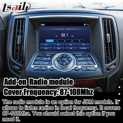 Nissan Multimedia Interface for 370GT, Skyline, Infiniti G37, Q40, Q60 پشتیبانی از یوتیوب, کار پلی, صفحه پشتی سر