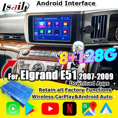 Lsailt 8G اندروید Smart Infotainment Module برای نیسان الگراند E51 سری 3 پشتیبانی از کار پلی، یوتیوب، صفحه پشتی سر