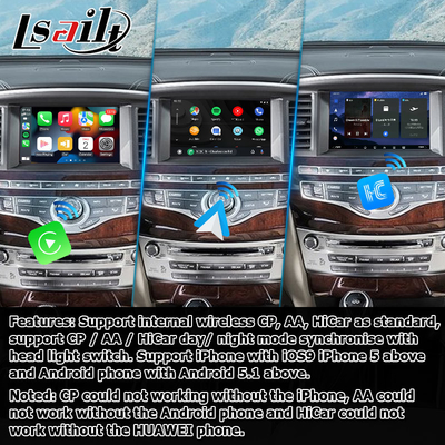 رابط کاربری اندروید 13 کارپلی باکس Yandex Navi برای سیستم Infiniti QX60 / JX35 کوالکام 8+128