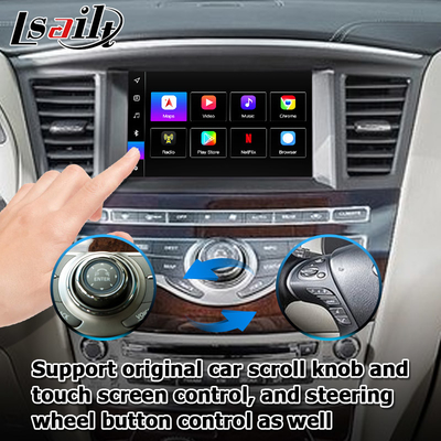 رابط کاربری اندروید 13 کارپلی باکس Yandex Navi برای سیستم Infiniti QX60 / JX35 کوالکام 8+128