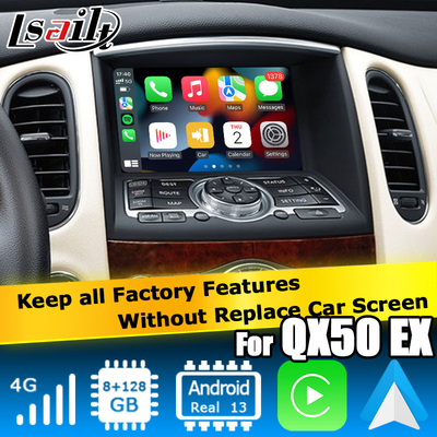 اینفینیتی QX50 / EX EX35 EX37 ماشین اندروید 13 با کارپلی اندروید آٹو نمایش Lsailt