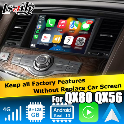 اینفینیتی QX80 / QX56 اندروید اتو کارپلی رابط مبتنی بر کوالکام 8+128