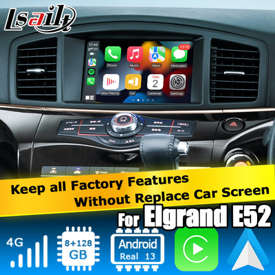 نسان الگراند کوست E52 اندروید 13 رابط ویدیویی Box carplay اندروید اتوماتیک ماژول 8+128