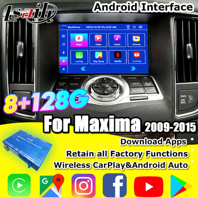 رابط ویدیویی 8G CarPlay&Android برای Nissan Maxima 09-15 Infiniti G37 با گوگل ، یوتیوب ، نت فلکس