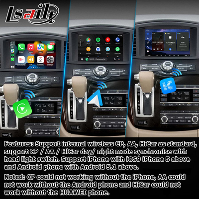اندروید 13 سیستم رابط کارپلی بی سیم برای نیسان کوست RE52 الگراند E52 2011-2020