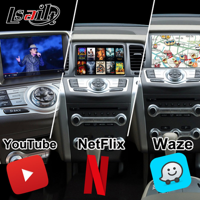 Lsailt 8G CarPlay / اندروید رابط چند رسانه ای برای نیسان مورانو ، کوست ، گشت Infiniti QX با نت فلکس ، نقشه گوگل