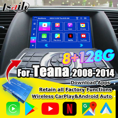 Nissan Multmedia Interface for Teana J32 Murano Quest Patrol اندروید 13 ماژول اطلاعات و سرگرمی با نت فلکس، یوتیوب