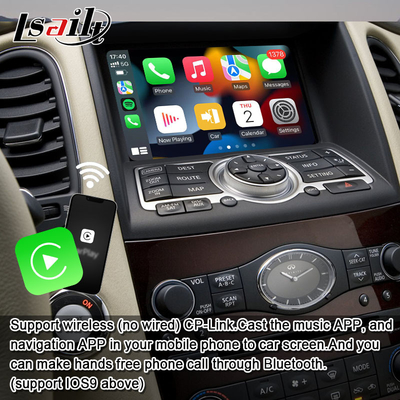 Lsailt 8G اندروید ماژول اطلاعات سرگرمی برای اینفینیتی EX QX50 2008-2017 شامل CarPlay بی سیم، یوتیوب، NetFlix
