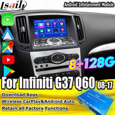 ماژول اطلاعات و تفریح اندرویدی 8G برای اینفینیتی G35 G37 Q60 Q40 2008-2016 شامل یوتیوب ، گوگل پلی توسط Lsailt