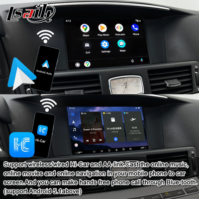 رابط چند رسانه ای 8G کوالکام اندروید برای اینفینیتی Q70 M45 M25 2010- باکس کار پلی بی سیم، اندروید اتو، نت فلکس
