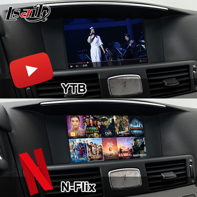 رابط چند رسانه ای 8G کوالکام اندروید برای اینفینیتی Q70 M45 M25 2010- باکس کار پلی بی سیم، اندروید اتو، نت فلکس
