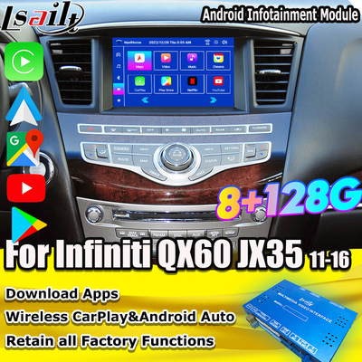 رابط چند رسانه ای اندرویدی Lsailt 8G برای اینفینیتی QX60 JX35 2011-2020 CarPlay بی سیم یکپارچه ، اندروید اتو