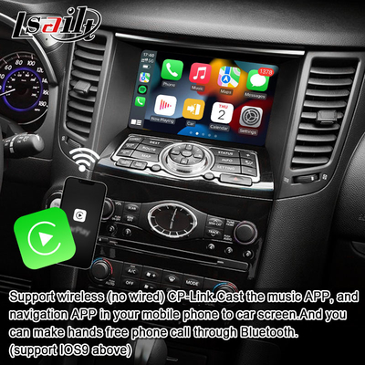 رابط چند رسانه ای اندرویدی Lsailt 8G برای اینفینیتی QX70 FX35 FX37 2008-2017 CarPlay بی سیم یکپارچه ، اندروید اتو