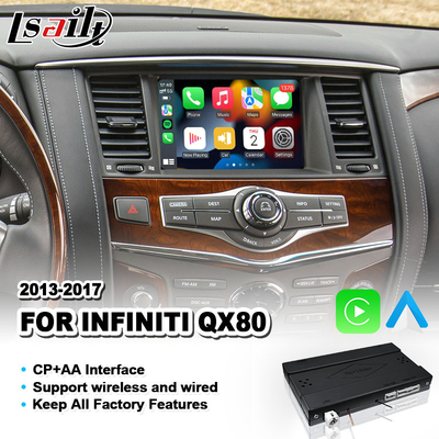 رابط کارپلی اتوماتیک اندرویدی بی سیم برای اینفینیتی QX80 2013-2017