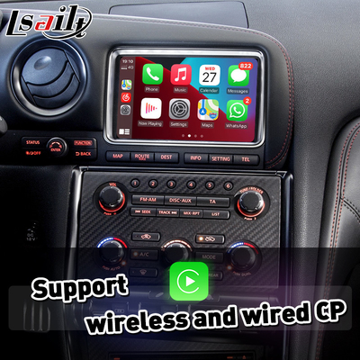 Lsailt اندروید اتو CP AA OEM یکپارچه سازی رابط ویدیویی Carplay برای نیسان GTR GT-R R35 2011-2016