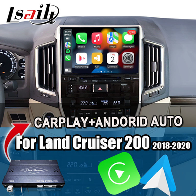 رابط کارپلی بی سیم برای تویوتا لند کروزر 200 GX-R,VX-R 2018-2021 واحد اصلی فوجیتسو با اندروید اتو، سیستم لینوکس