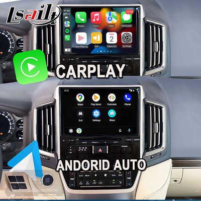 رابط کارپلی بی سیم برای تویوتا لند کروزر 200 GX-R,VX-R 2018-2021 واحد اصلی فوجیتسو با اندروید اتو، سیستم لینوکس
