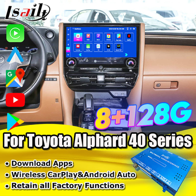 اندروید 13 رابط چند رسانه ای اندروید برای تویوتا آلفارد 40 سری 2023-2024 هریر ، پشتیبانی Vellfire YouTube ، NetFlix ، Google Play ، دوربین های پانوراما 360