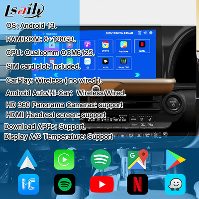 رابط چند رسانه ای اندروید 13 برای تویوتا تاج 2023-2024 ماژول اطلاعات و سرگرمی ورزشکار شاهزاده OEM