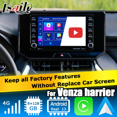 تویوتا هریر ونزا اندروید 13 رابط ویدیویی چند رسانه ای 2019-حاضر carplay بی سیم اندروید اتوماتیک