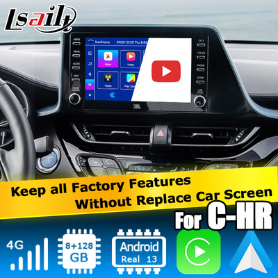 رابط چند رسانه ای تویوتا C-HR CHR اندروید 13 با کارپلی اتوماتیک اندروید بی سیم