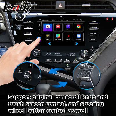 صفحه لمسی Carplay Android Auto رابط ویدیویی تویوتا کمری بلوتوث Wifi USB