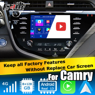 صفحه لمسی Carplay Android Auto رابط ویدیویی تویوتا کمری بلوتوث Wifi USB