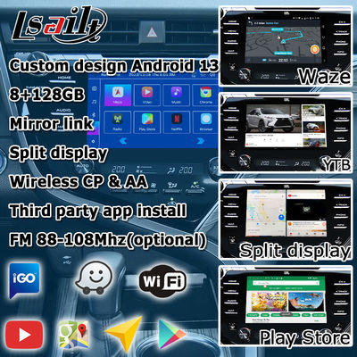 صفحه لمسی Carplay Android Auto رابط ویدیویی تویوتا کمری بلوتوث Wifi USB