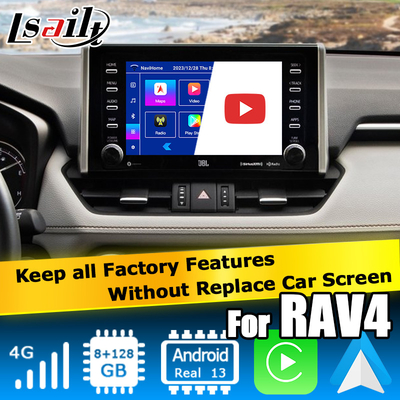 8+128GB اندروید 13 کارپلی اندروید Interface For Toyoat RAV4 2019 To Present Touch N Go 3