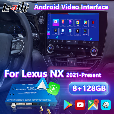 رابط ویدئویی سیستم چند رسانه ای اندروید Carplay برای 2021-حاضر لکسوس NX NX200 NX250 NX350 NX350h NX400h NX450h