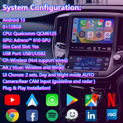رابط ویدئویی چند رسانه ای اندرویدی Lsailt برای 2012-2018 تویوتا کرون S210 AWS210 GRS210 GWS214 Majesta Athlete