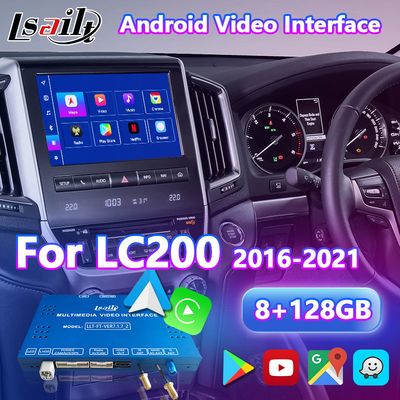 رابط ویدیویی چند رسانه ای اندرویدی Lsailt برای 2016-2021 تویوتا لند کروزر LC 200 GXL VX VXR VX-R Sahara LC200