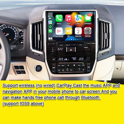 رابط چند رسانه ای اندروید برای Land Cruiser GX_R 2018-2021 LC200 بی سیم اپل CarPlay&Android Auto Retrofit Upgrade