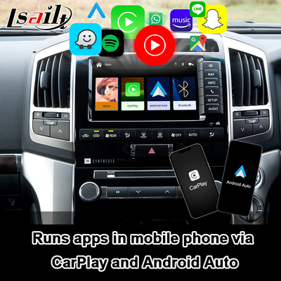 رابط کاربری Apple CarPlay Plug and Play برای لندکروز 200 2013-2021 چند زبانه، دوربین 360 درجه، پشتیبانی از دوربین دنده عقب