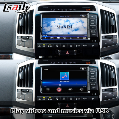 رابط کاربری Apple CarPlay Plug and Play برای لندکروز 200 2013-2021 چند زبانه، دوربین 360 درجه، پشتیبانی از دوربین دنده عقب