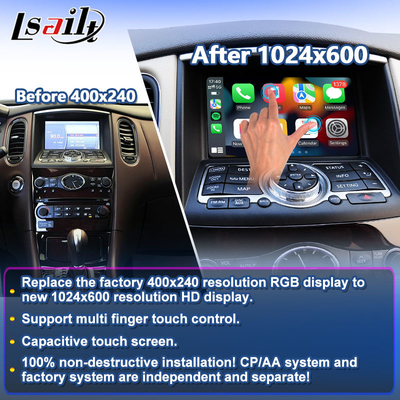Lsailt اندروید Auto Carplay Screen برای 2007-2017 اینفینیتی EX25 EX35 EX37 EX30d EX QX50