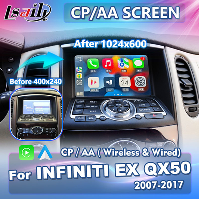 Lsailt اندروید Auto Carplay Screen برای 2007-2017 اینفینیتی EX25 EX35 EX37 EX30d EX QX50