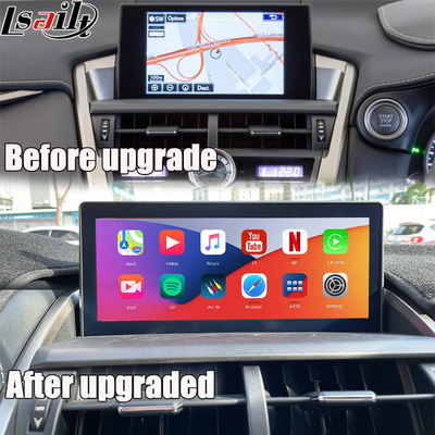 صفحه نمایش اندروید لکسوس برای لکسوس NX200T NX300H 2015-2017، صفحه نمایش 10.25 اینچی IPS HD، اندروید 13، CarPlay بی‌سیم، Android Auto