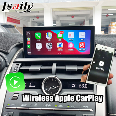صفحه نمایش اندروید لکسوس برای لکسوس NX200T NX300H 2015-2017، صفحه نمایش 10.25 اینچی IPS HD، اندروید 13، CarPlay بی‌سیم، Android Auto