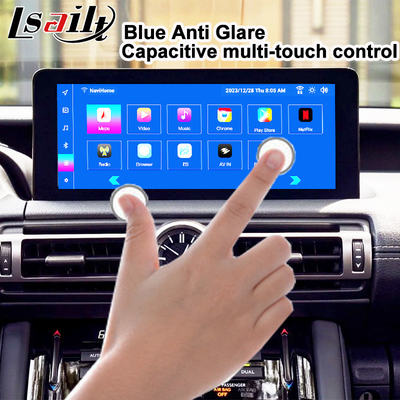 صفحه نمایش اندروید لکسوس 10.25 اینچی Qualcomm 8 هسته ای GPS Navigation CarPlay برای Lexus IS300 IS250 IS350 2020-2023