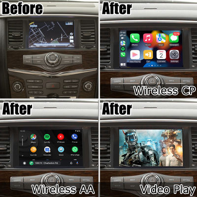 Nissan Patrol Armada Y62 2011-2017 رابط ویدیویی Android Auto Wireless Carplay