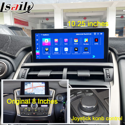 صفحه نمایش اندرویدی لکسوس 8 هسته Qulcomm نمایشگر چند رسانه ای برای لکسوس NX200T NX300H 2014-2021 پشتیبانی از کنترل جویستیک Rotary Knot ، YouTube ، Google Play ، CarPlay