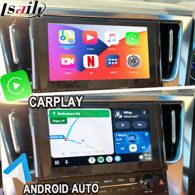 ماژول ارتقاء اتوماتیک بی سیم Apple CarPlay / Android برای Alphard سری 30 Vellfire Toyota پشتیبانی از رادیو FM ، A / C ، آینه ، دوربین