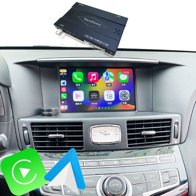 رابط CarPlay برای Infiniti Q70 Q70L M35 M45 Fuga 2009-2019 آداپتور بی‌سیم Android Auto ادغام آینه‌سازی تلفن همراه، دمای AC