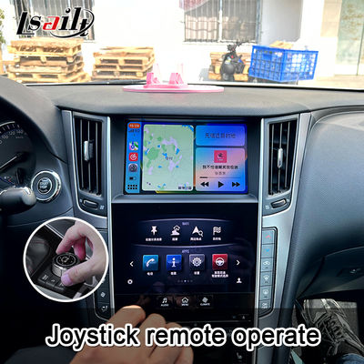 ماژول ارتقاء Apple CarPlay OEM Q50 Q60 یکپارچه سازی آینه سازی تلفن همراه، نمایش دمای AC، نقشه گوگل، Spotify
