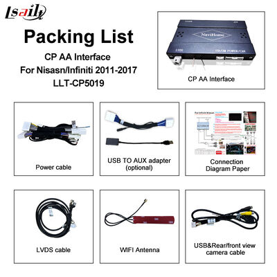 رابط Apple Carplay بی‌سیم برای Pathfinder R51 D40 Navara 08IT با Android Auto، بلوتوث، وای‌فای، YouTube Music