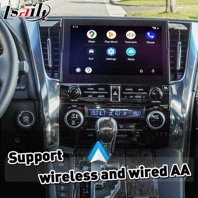 Lsailt Wireless Android Auto Carplay Interface برای سال های 2019 -2023 تویوتا آلفارد ولفایر JBL High Version