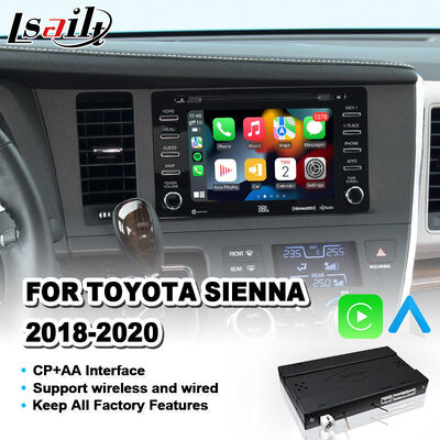 Lsailt Wireless Android Auto Carplay Interface برای تویوتا سیانا 2018-2020